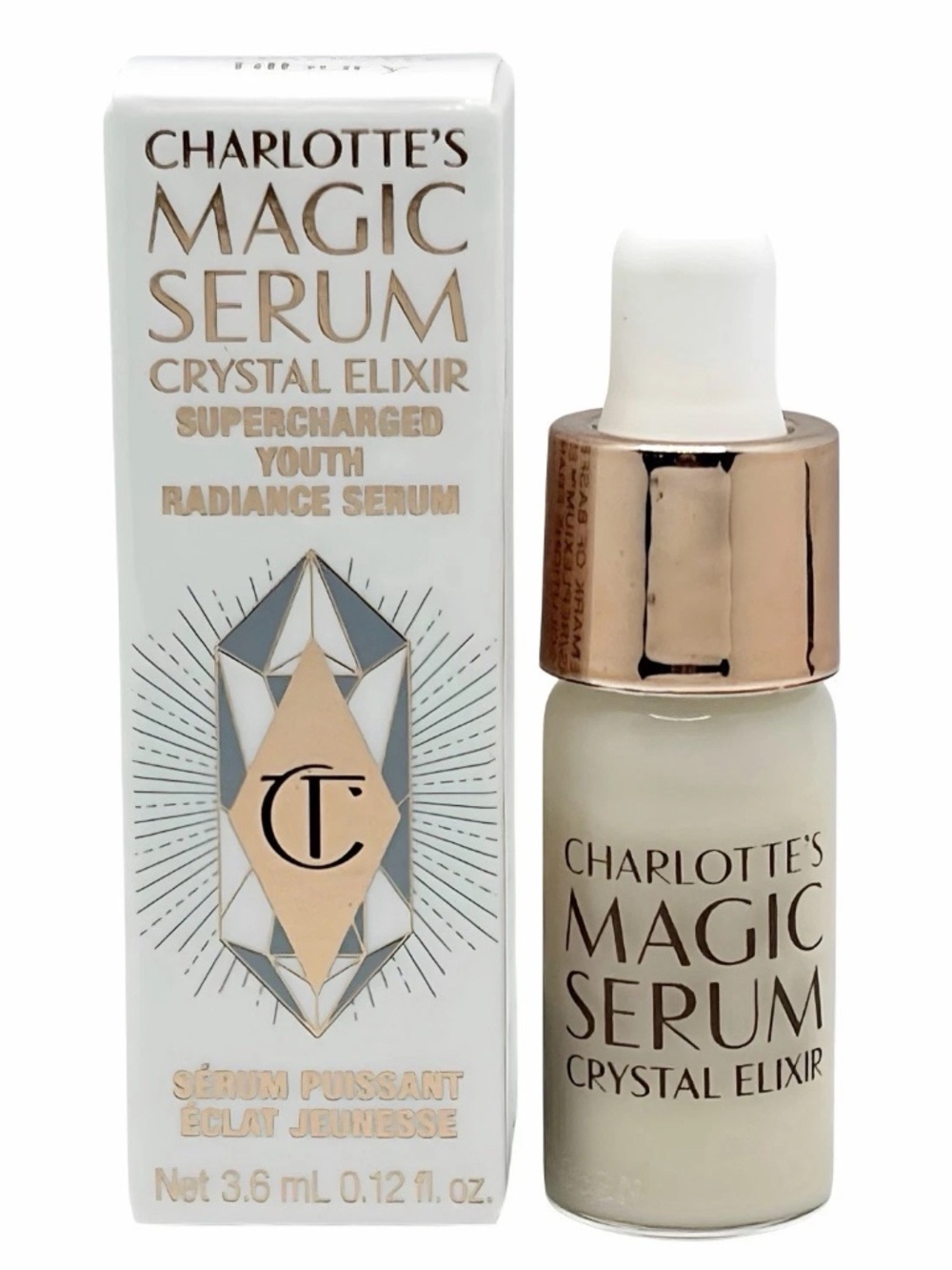 Charlotte Tilbury Magic Serum Crystal Elixir 0.12fl.oz/3.6ml MINI size- BNIB!